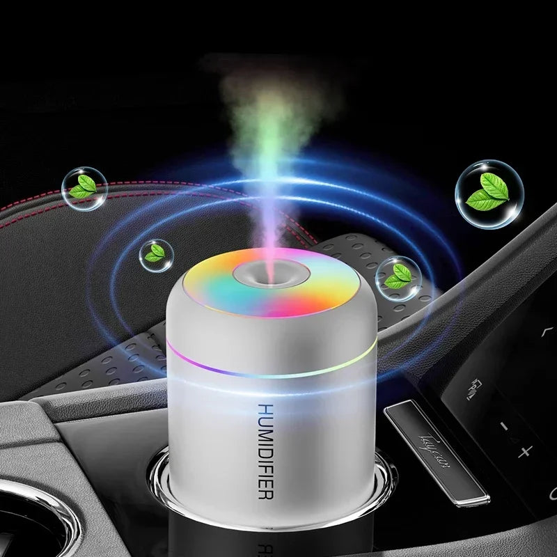 Mini Air Humidifier Usb Aromatherapy Diffuser 180ml Essential Oil Purifier Aromatherapy Spray Car Home Bedroom Led Quiet Desktop