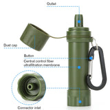 Outdoor Drinking Water Filtration Purifier Emergency Life Portable Survival Straw Water Filter Fishing Climbing Travel Camping