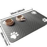 Pet Feeding Mat-Absorbent Pet Placemat for Food