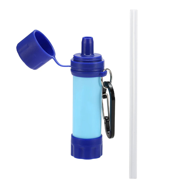 Outdoor Drinking Water Filtration Purifier Emergency Life Portable Survival Straw Water Filter Fishing Climbing Travel Camping