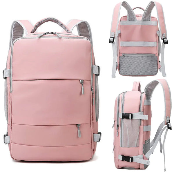 Travel Backpack Women Large Capacity Waterproof Anti-Theft Casual Daypack Bag with Luggage Strap & USB Charging Port Backpacks