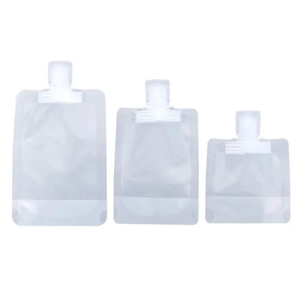 5Pcs Travel Empty Squeeze Bags Lotion Dispensing Bag Refillable